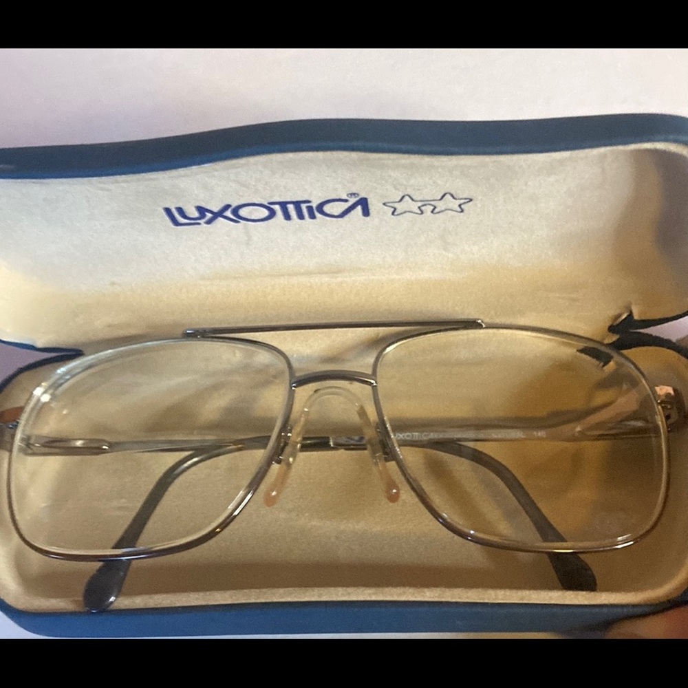 Vintage Luxotica aviator eyeglass frames